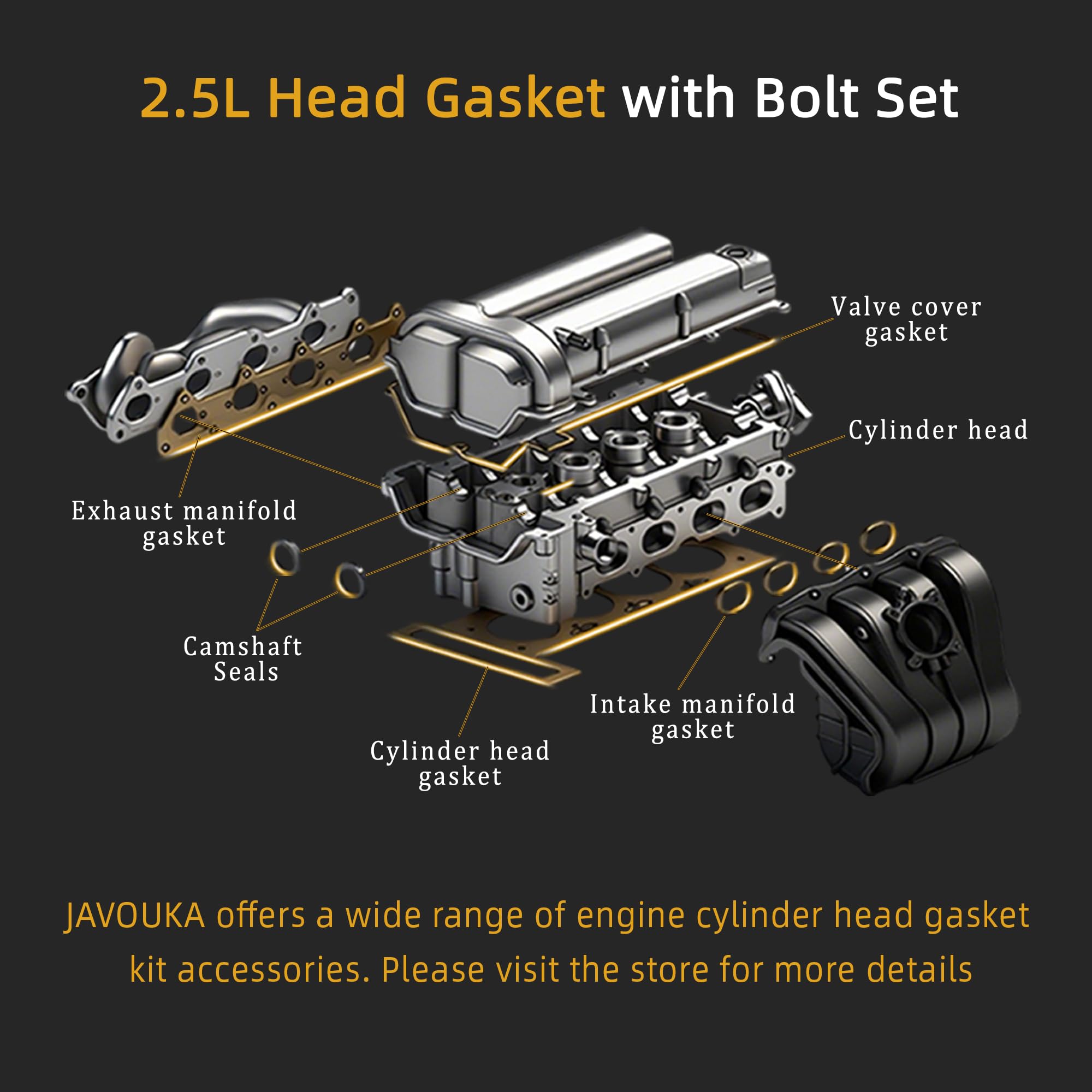 Amazon.com: JAVOUKA ES72249-2 Cylinder Engine Head Gasket