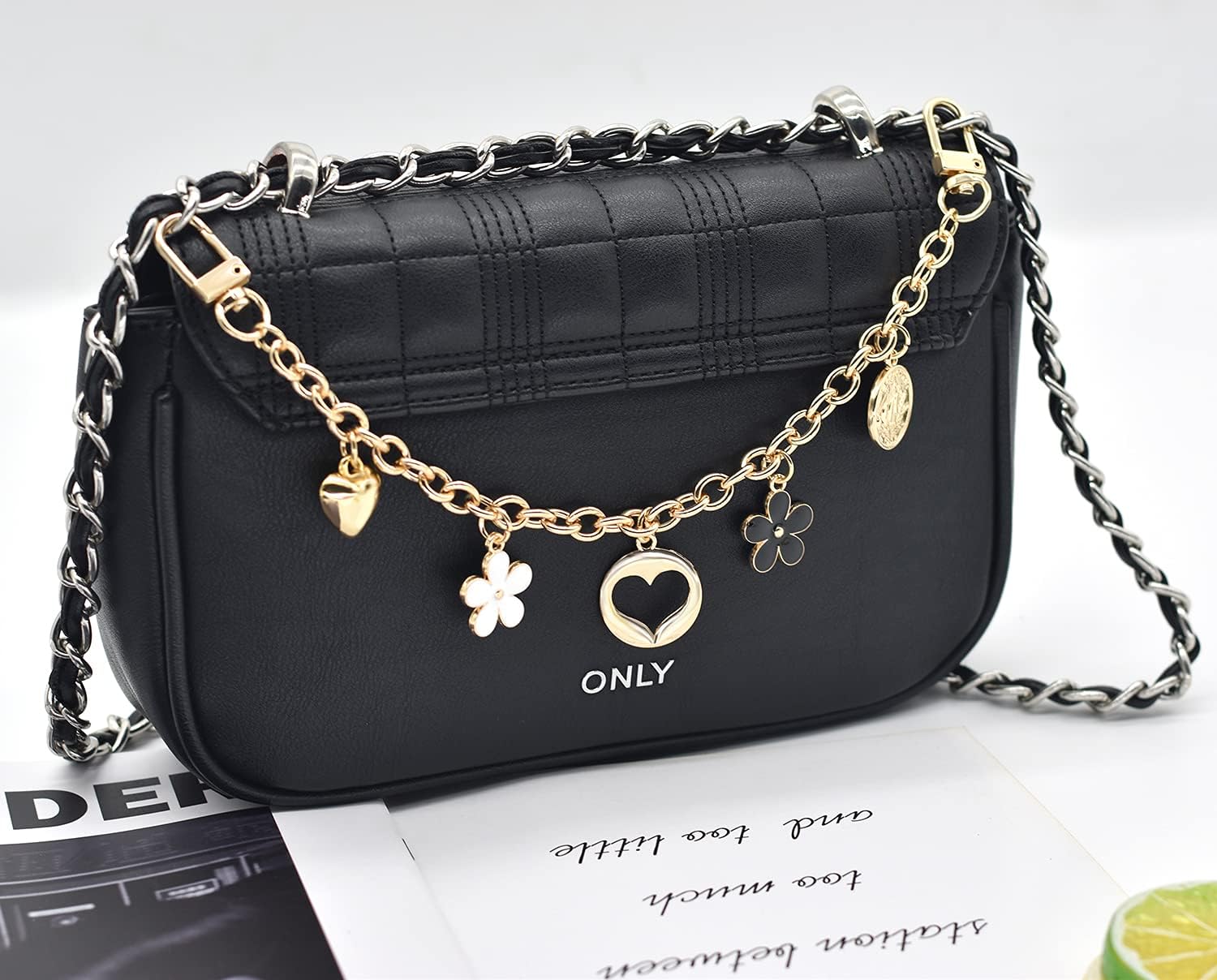 Bag Charm Handbag Chains Decoration for Women, Sparkling Pendant Accessories for Purse Designer Shoulder Bag