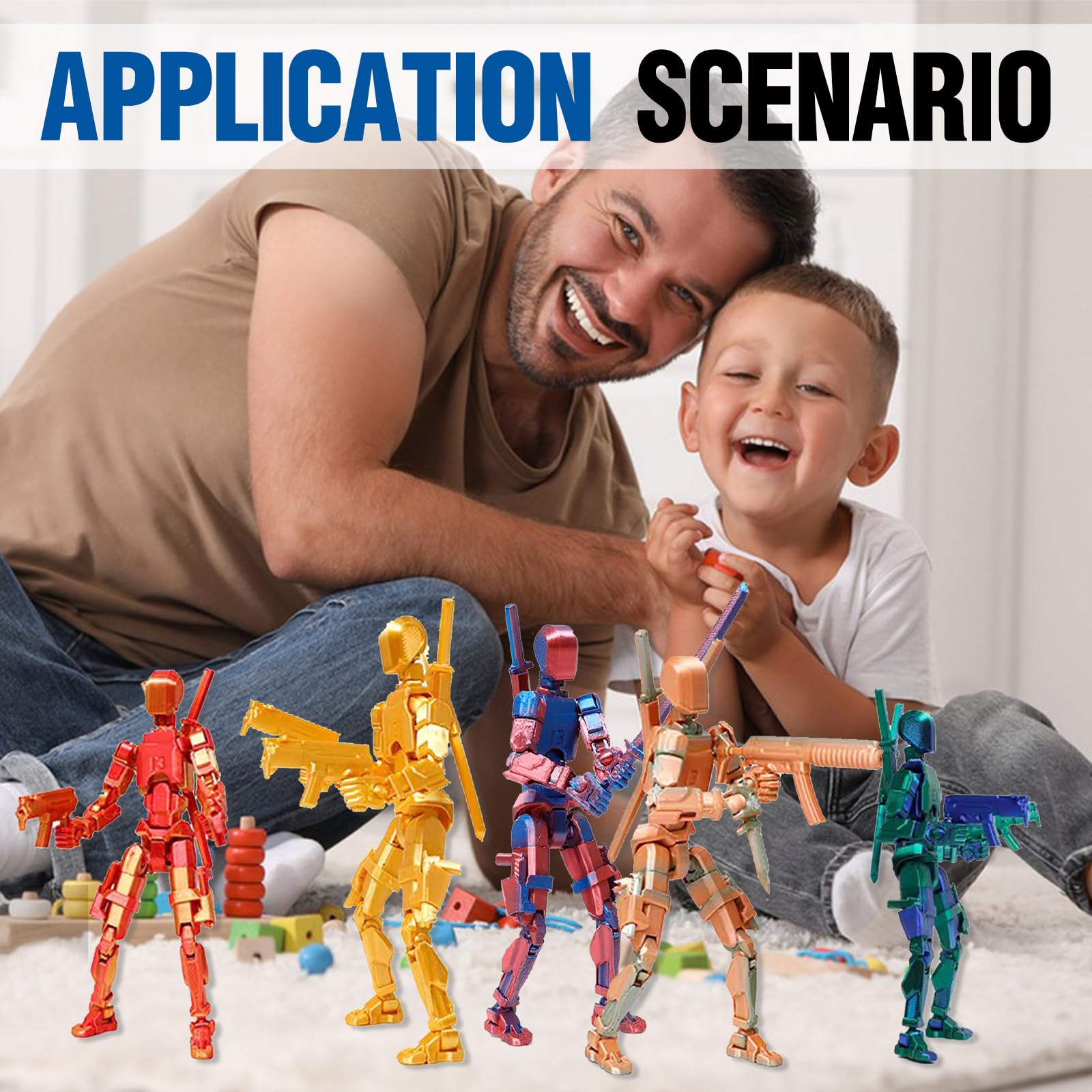 FoxVilla Assembly Completed T13 Action Figure, Titan 13 3D Printed