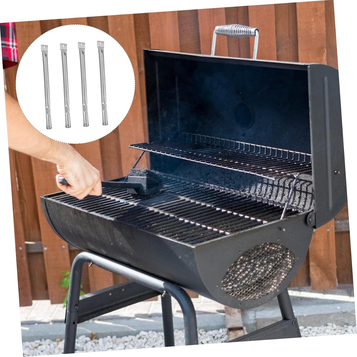 4pcs Replacement Parts BBQ Burner Tubes for Gas Oven Grill Burner Tubes for Barbeque Grill