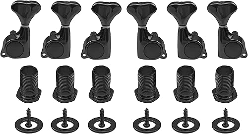 Juego de 6 cabezales de máquina de guitarra Yootones sellados, afinadores de repuesto 3L+3R compatibles con guitarras eléctricas o acústicas Strat