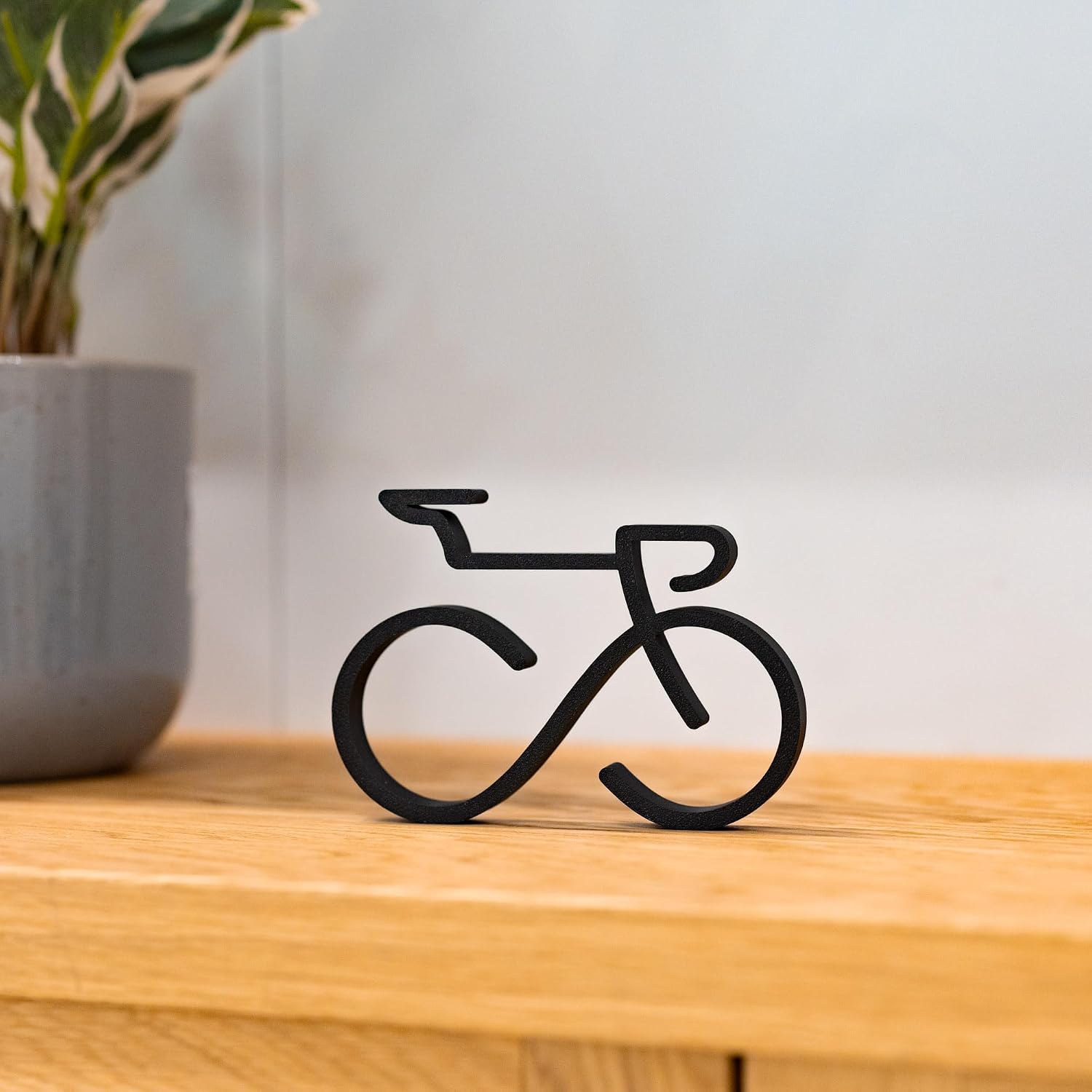 Minimalist Bike Sculpture – Bicycle Silhouette Art Accent for Wall or Tabletop, Perfect Cyclist Gift & Modern Home Décors | Made in USA