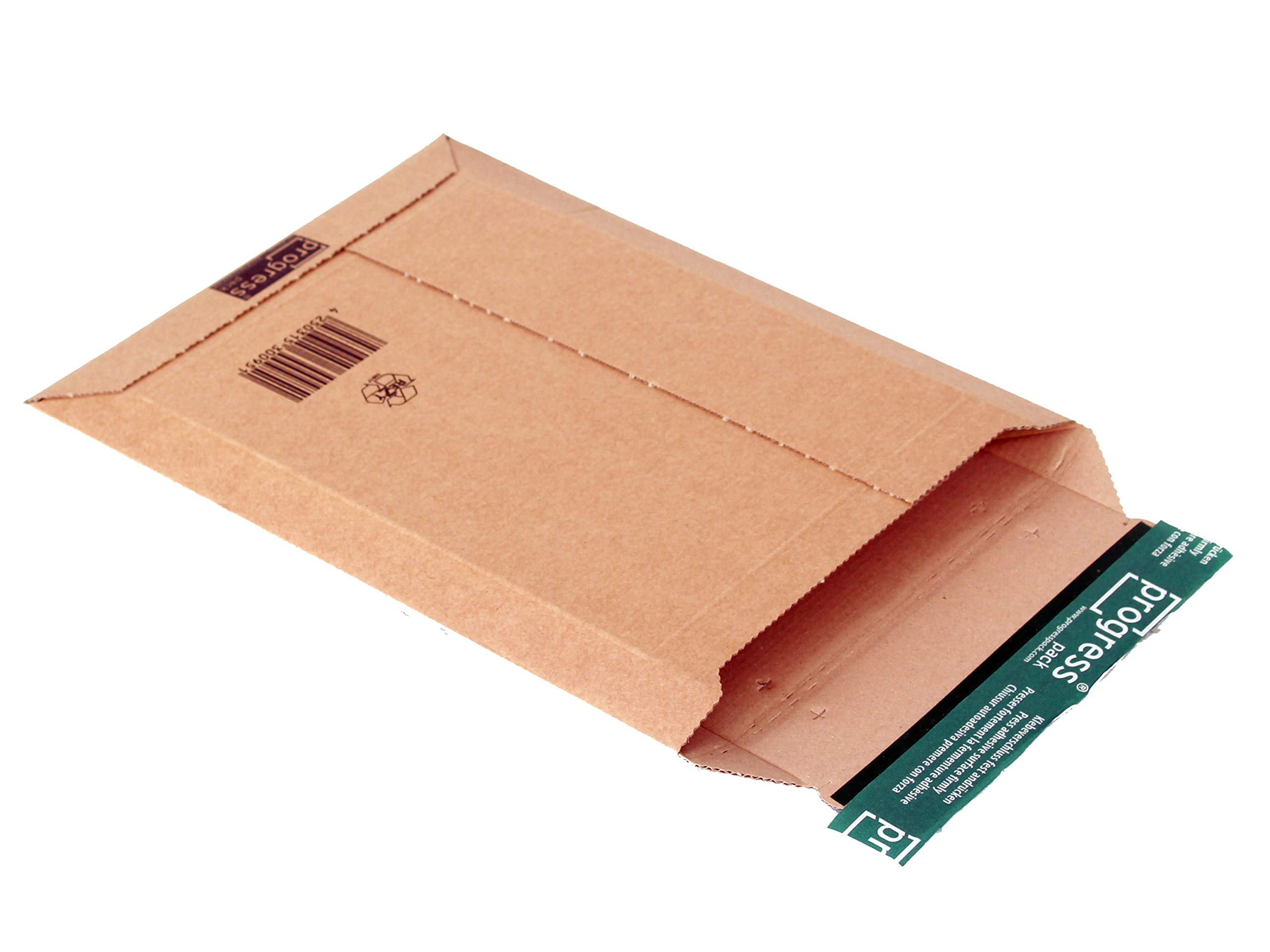 Versandtasche Premium aus Wellpappe, DIN A4, 210 x 292 x - 50 mm, PP W01.03; braun; 100 Stück im Pack