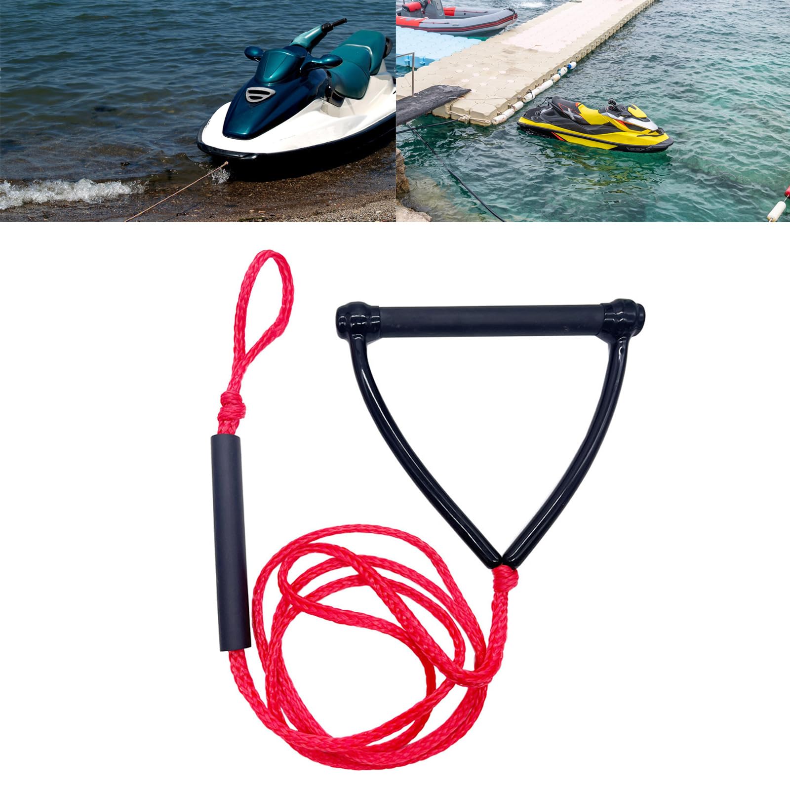 Boats Surfings Rope Strong Wake Surfs Rope Floatings Watersport Rope with Handle for Kneeboard Wakeboards Water Ski