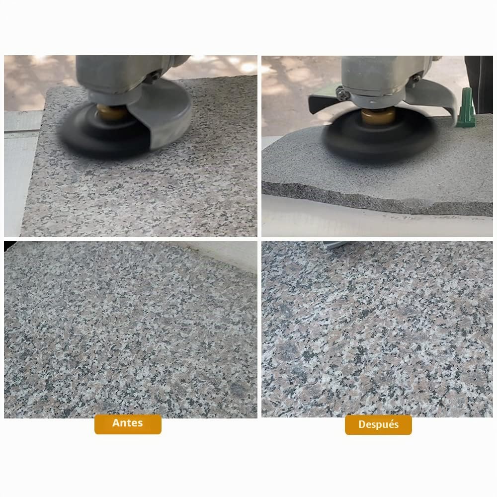 SHDIATOOL Diamante Almohadilla de Pulido 7 Piezas Grano 100 para Pulir en Seco Mármol Granito Piedra Cerámica Dia 100mm/4 Pulgadas
