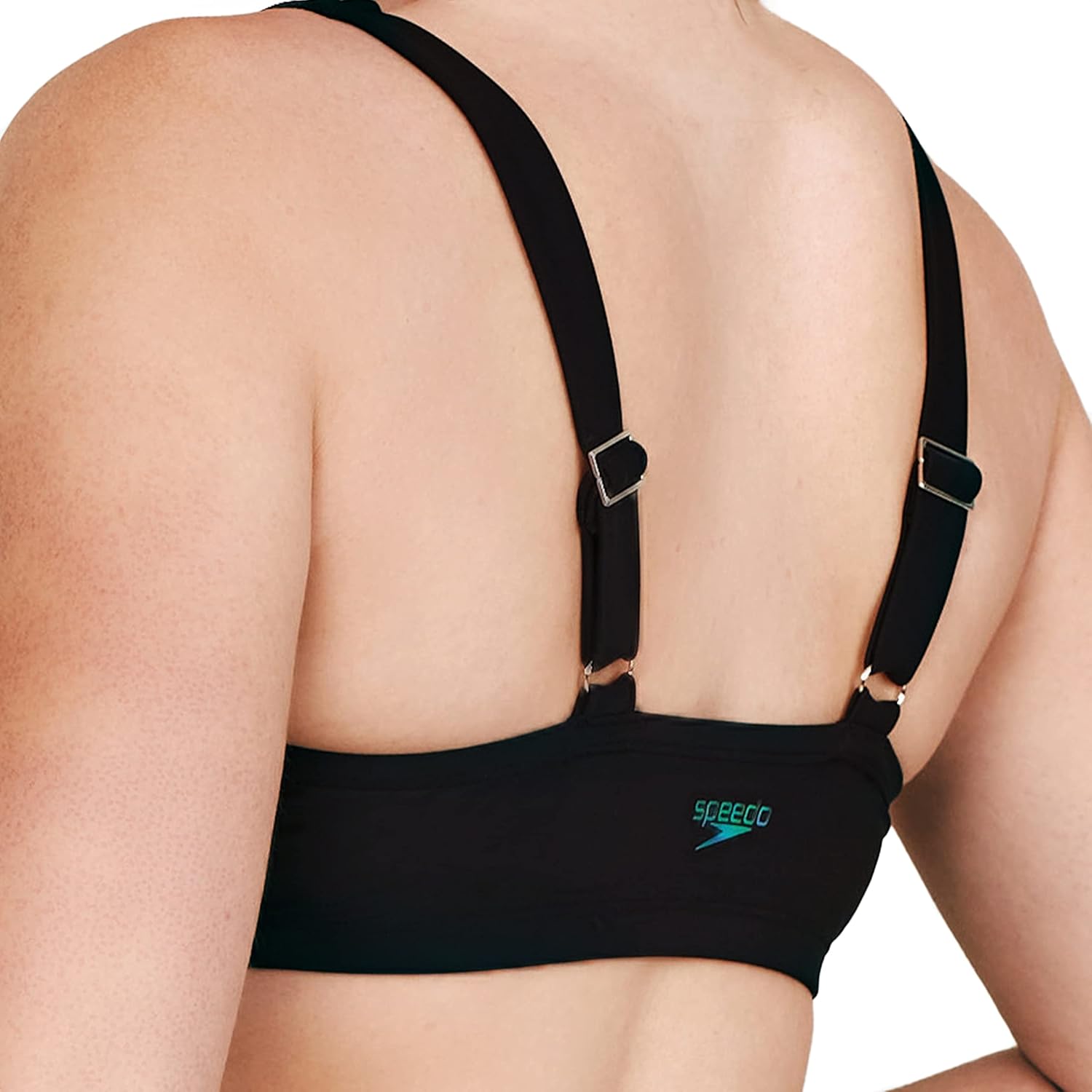 Speedo Womens Swimsuit Bikini Top Adjustable Square NeckBikini Top