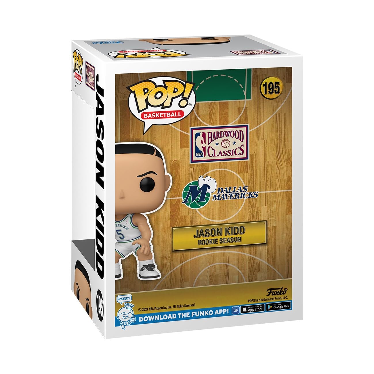 Funko Pop! NBA: Mavs, Rookie Season, Jason Kidd, NBA Legends, Collectable Vinyl Figure, Official Merchandise - Image 3