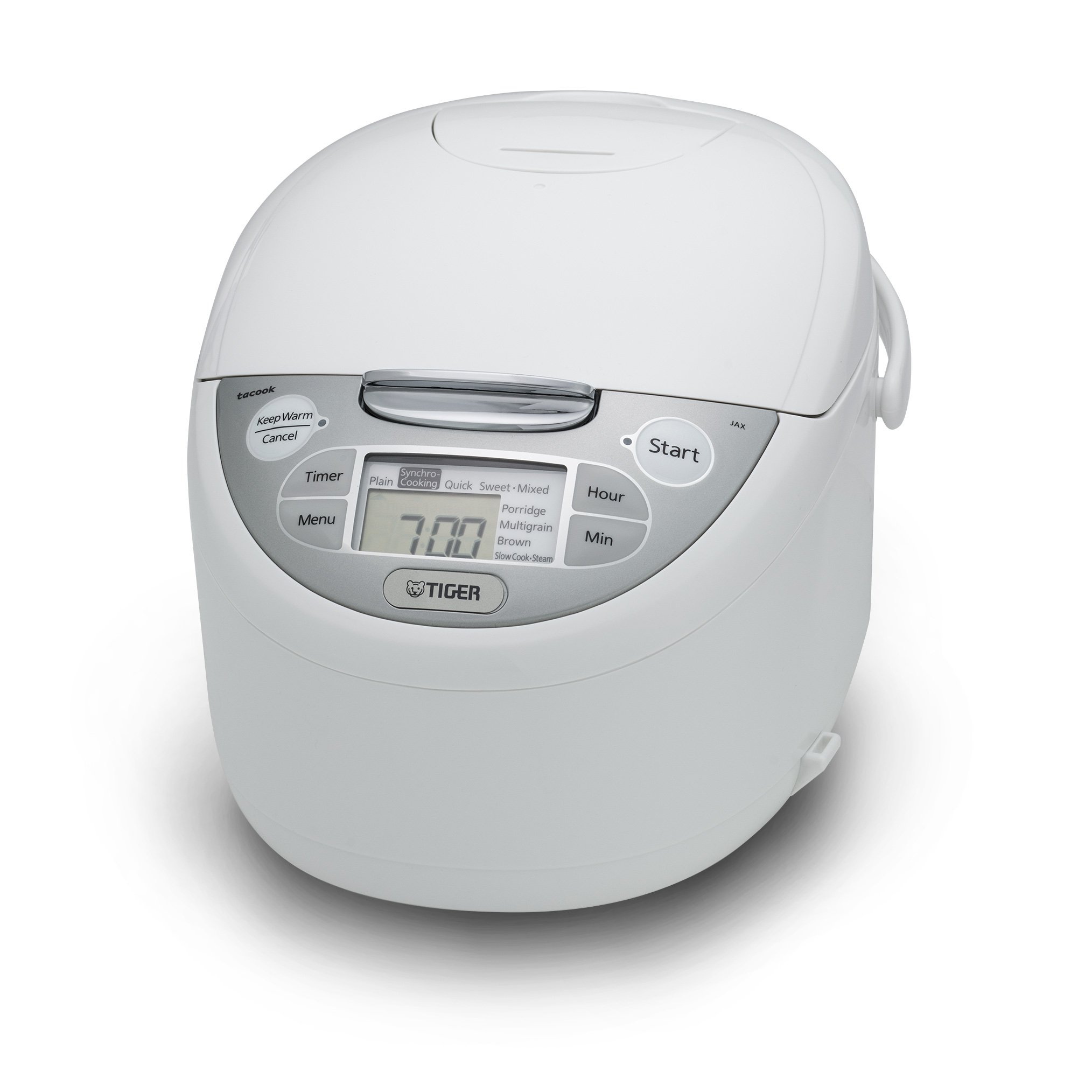 その他 Tiger JAX-T10U-K 5.5-Cup (Uncooked) Micom Rice Cooker with Food Steamer &amp; Slow Cooker Stainless Steel Black by Tiger Corporation Amazon.com: TIGER JAX-T10U-K 5.5-Cup (Uncooked) Micom Rice Cooker