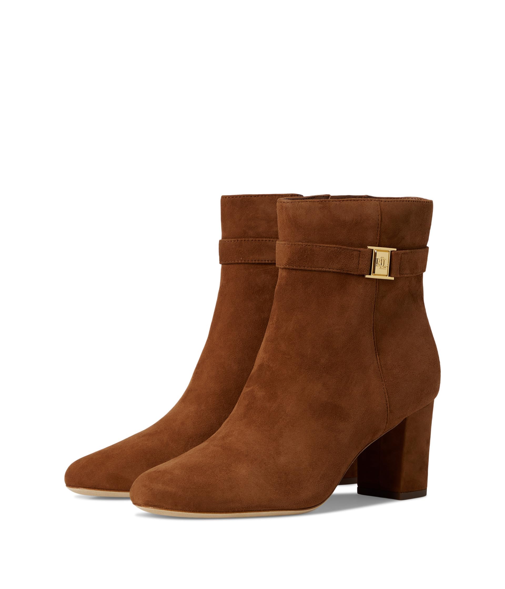 Lauren Ralph Lauren womens Kellie Suede Bootie Heel