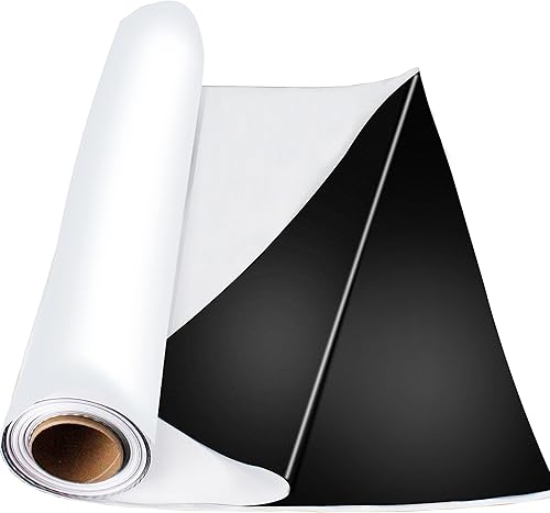 HFS (R) Película de panda blanco y negro, película de poliéster 100% virgen de 5.5 mil, ligera y resistente al agua, 10 pies x 25 pies