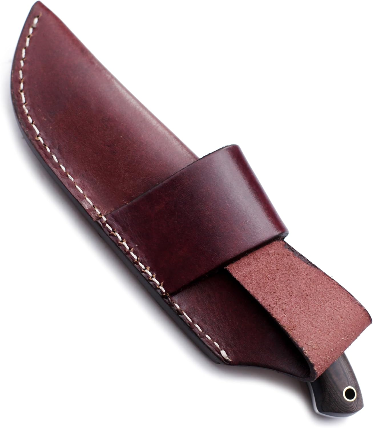 GCS Handmade Micarta Handle D2 Tool Steel Tactical knife Hunting Knife Camp Knife with leather sheath Full tang blade designed for Hunting & EDC GCS 910B