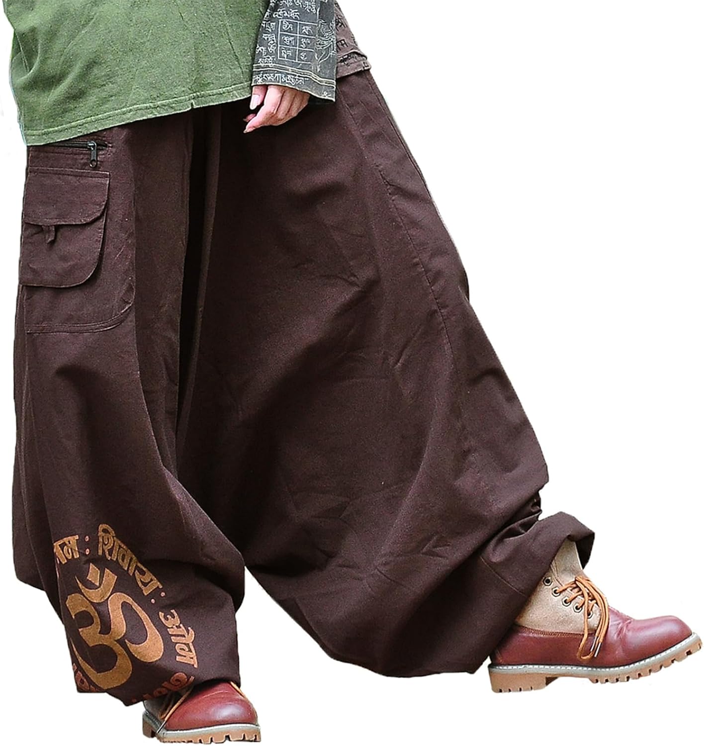 THAI製 カーゴポケット 民族柄 サークル柄 サルエルパンツ ムササビ Amazon | [§SPT∞SPT] サルエルパンツ カーゴパンツ