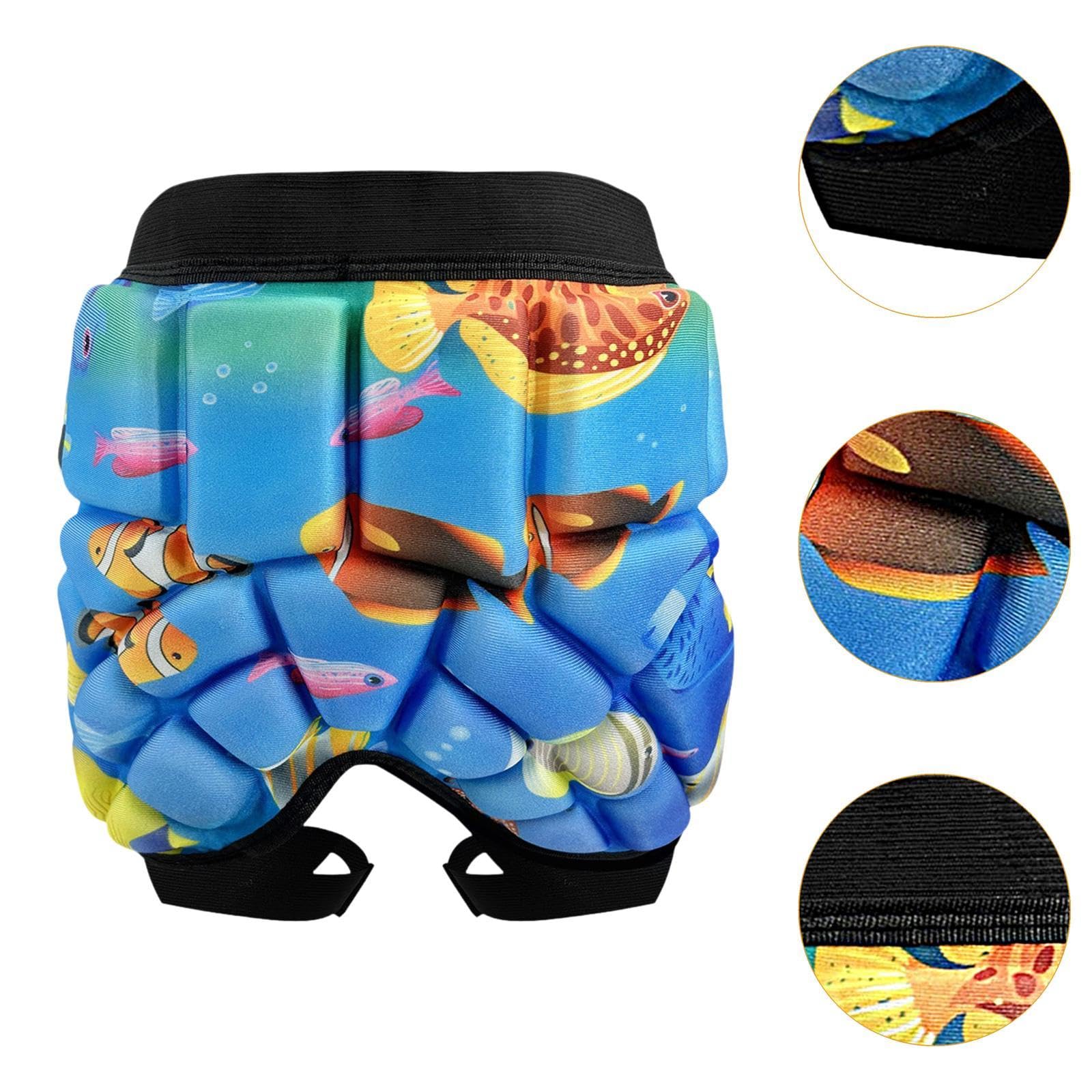 Menolana Hip Protection Pad Padded Shorts Portable Comfortable Cushion Protective Hip Protector for Roller Cycling Snowboarding Skiing, S Kids