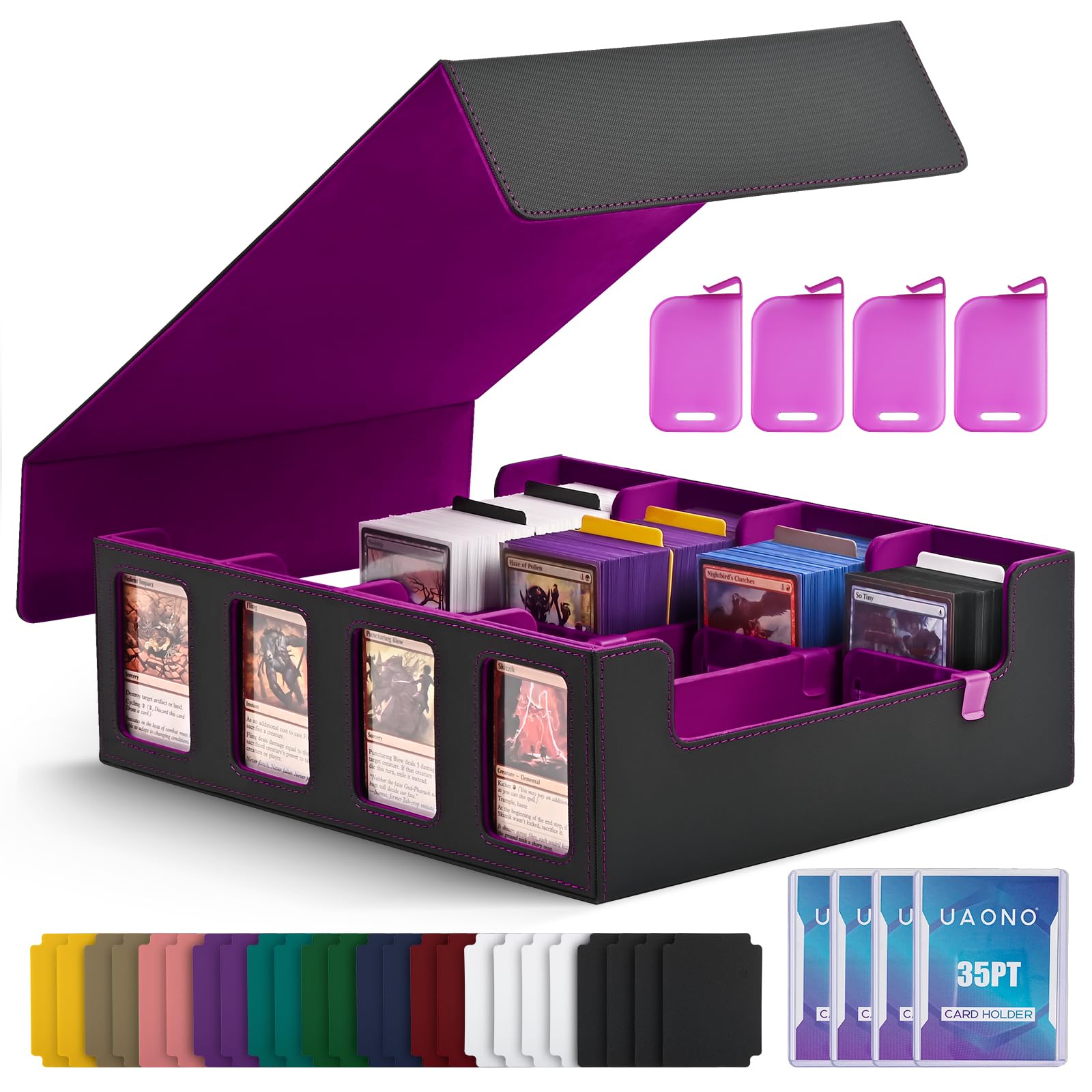 UAONO Trading Card Storage Box für Commander Display