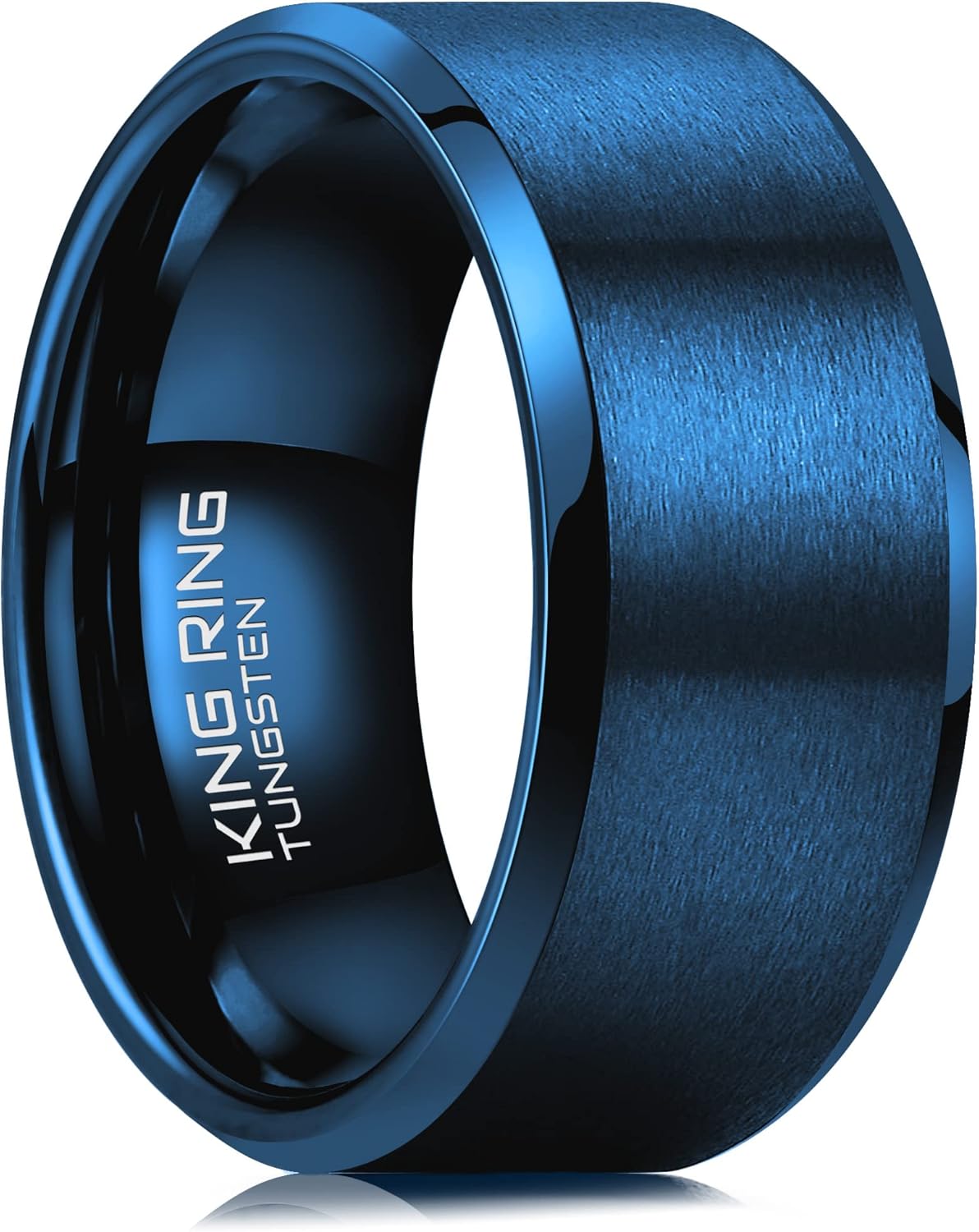 King Ring Tungsten 4/6/8/10mm Rings – Super Polished Matt Finish Tungsten Rings – Designed in USA