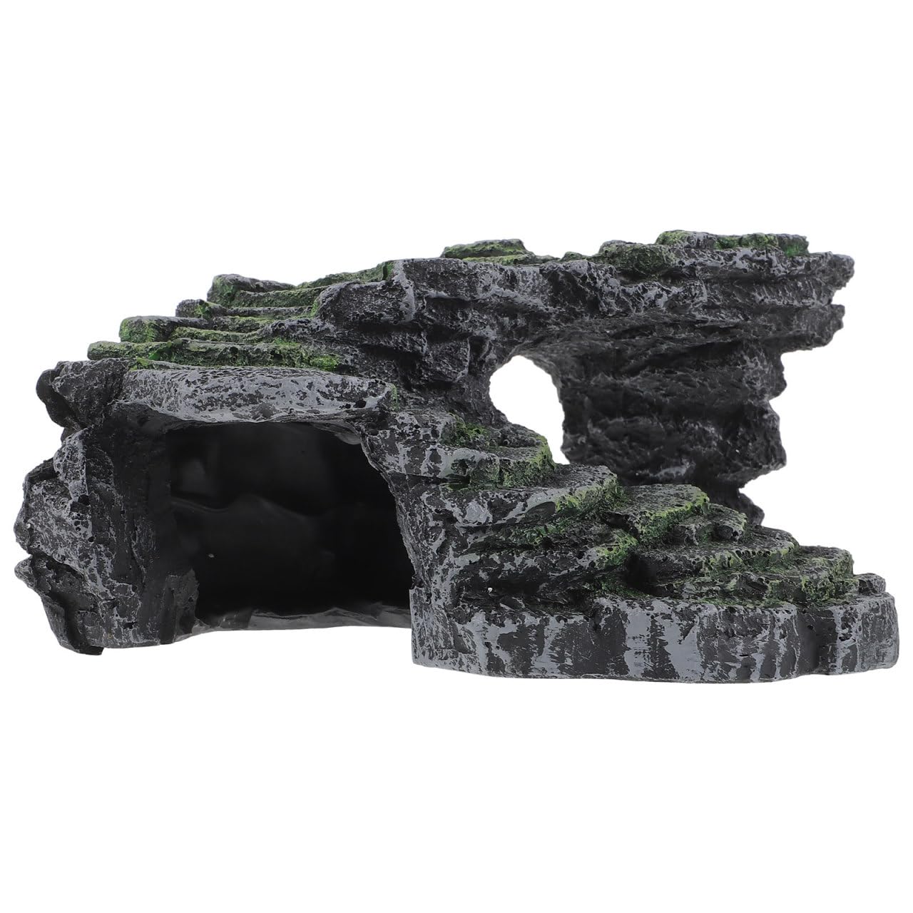 HOMSFOU Schildkröten Sonnenplattform mit Rampe, 24x22x11cm, Aquarium | NatüRliches Design, Sicheres Versteck, Robuster Kunststoff, füR Terrarien