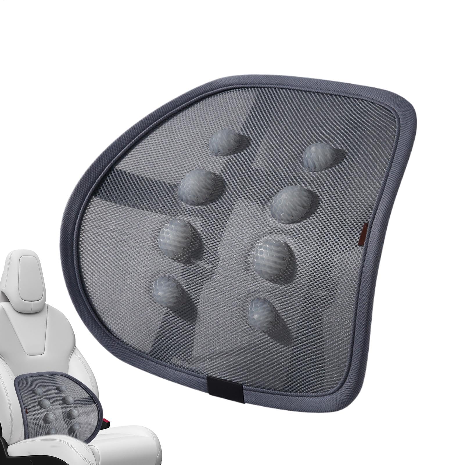 Soporte de Malla Lumbar, cojín ergonómico para el Respaldo, Soporte Transpirable para Asiento de Coche, Almohada ortopédica para Silla, cojín de Masaje para automóvil, hogar, Silla de Ruedas,