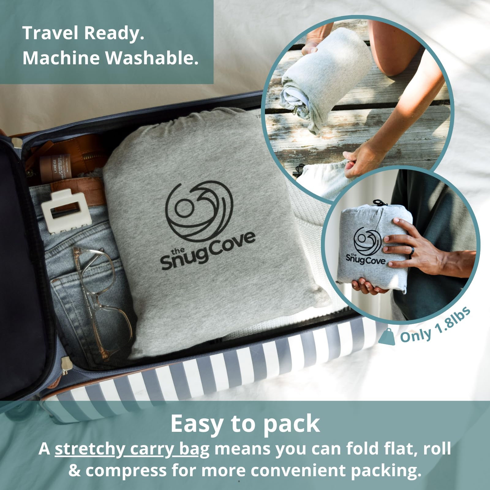 Forro de saco de dormir 100% algodón, reversible, elástico, de jersey de algodón, cremallera, bolsillo de almohada, se convierte en doble forro de saco de dormir, sábanas de viaje transpirables para