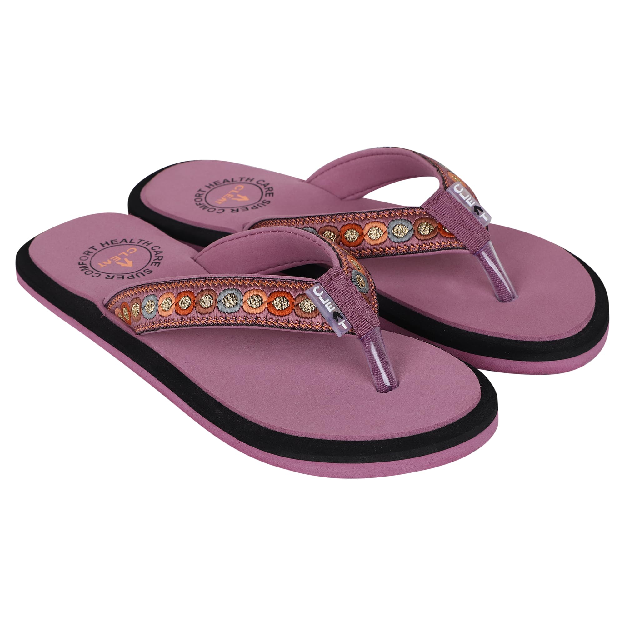 dashny Womens Comfortable Flip Flops | Soft Cushioned Footbed | Lightweight Anti-Skid Sole | Embroidered Toe Post Slippers | Comfortable Indoor & Outdoor Footwear-picture-33