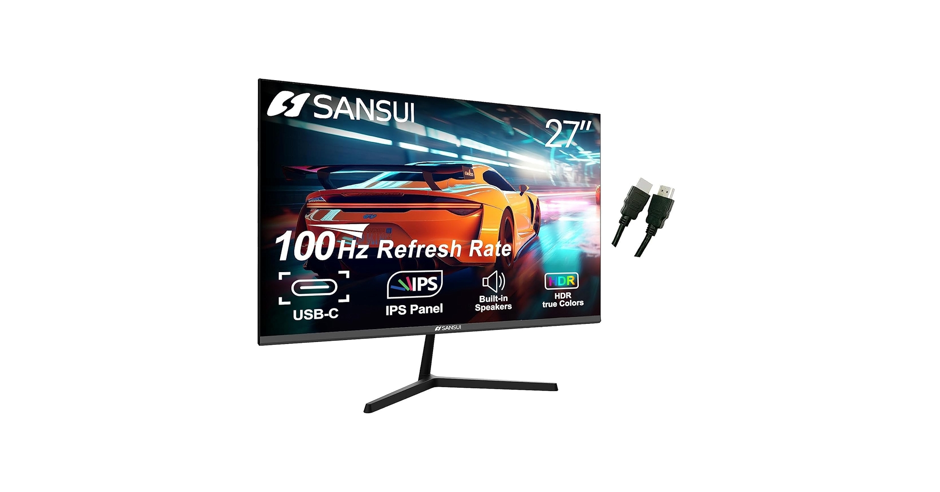 Amazon.com: SANSUI Computer Monitors 27 inch 100Hz IPS USB