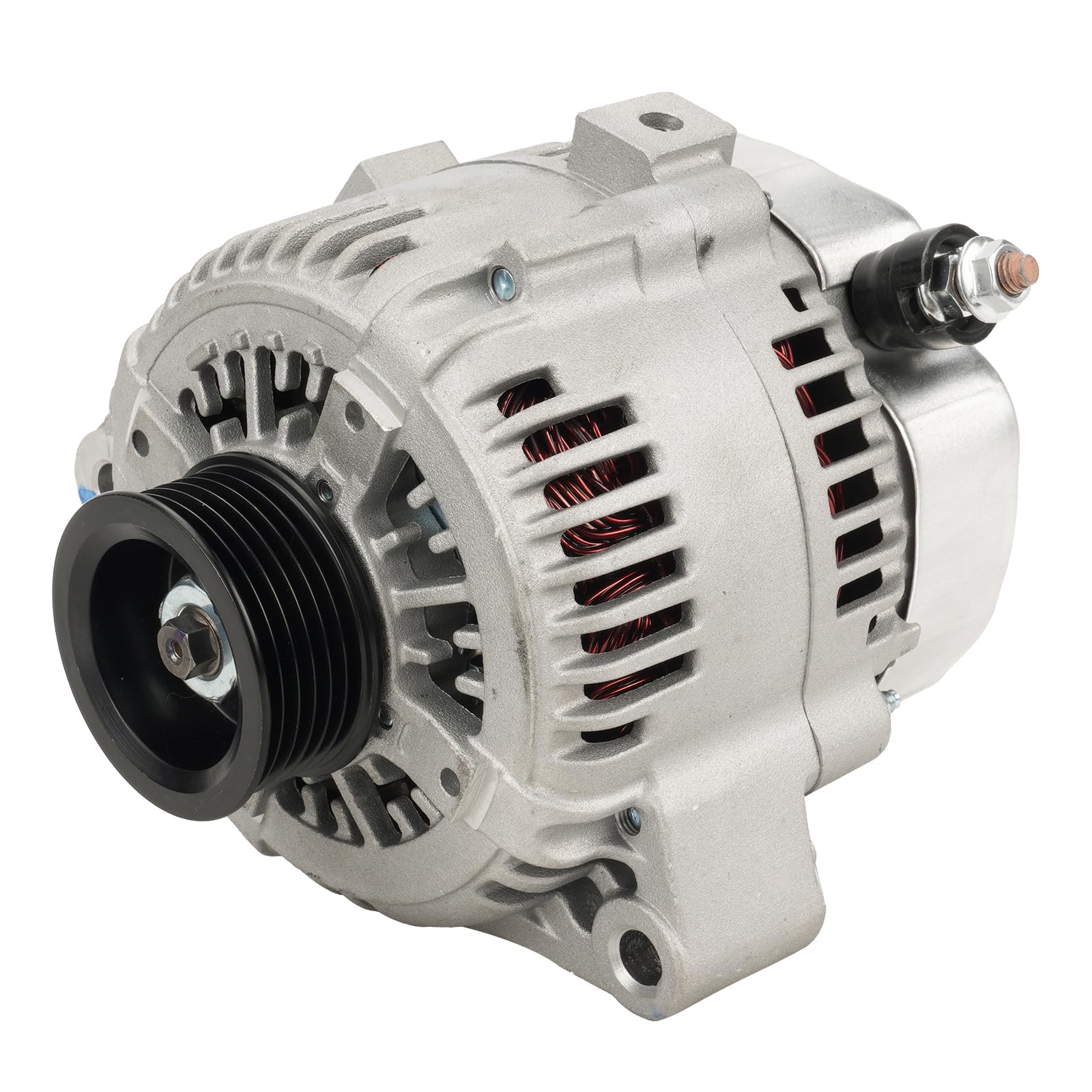 Photo 1 of PHILTOP Alternator Compatible With 2002 SC430, 1998-2000 LS400, GS400, SC400, 2001-2005 GS430(100 Amp) 13715N 12V CW 6-Groove Pulley