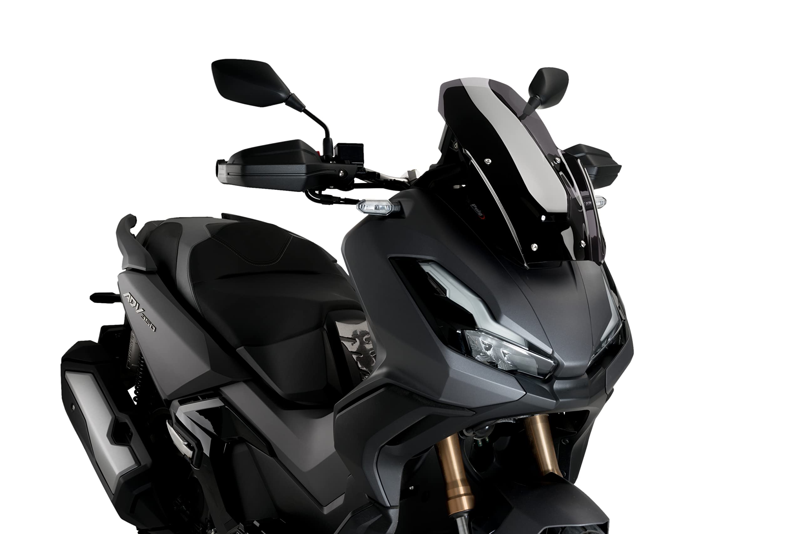 Puig 21273F Cúpula Sport compacta y aerodinámica en acrílico de alto impacto con perfil redondeado y diseño deportivo que mejora protección y visibilidad, Ahumado Oscuro