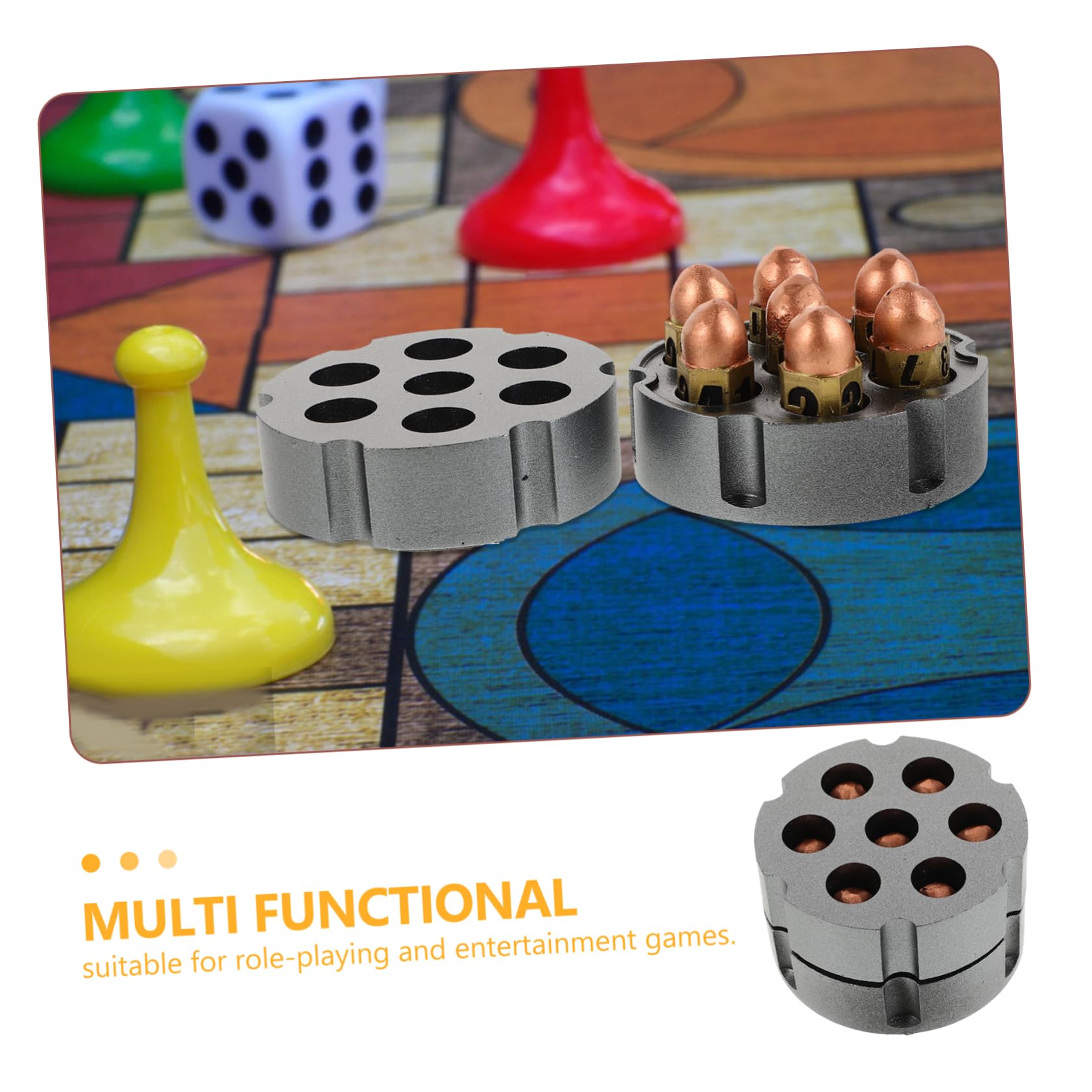 ibasenice Dés de Jeu de Société en Résine avec Base, 1 Set, Portables et Résistants à L’Usure, pour Jeux de Table et Bars