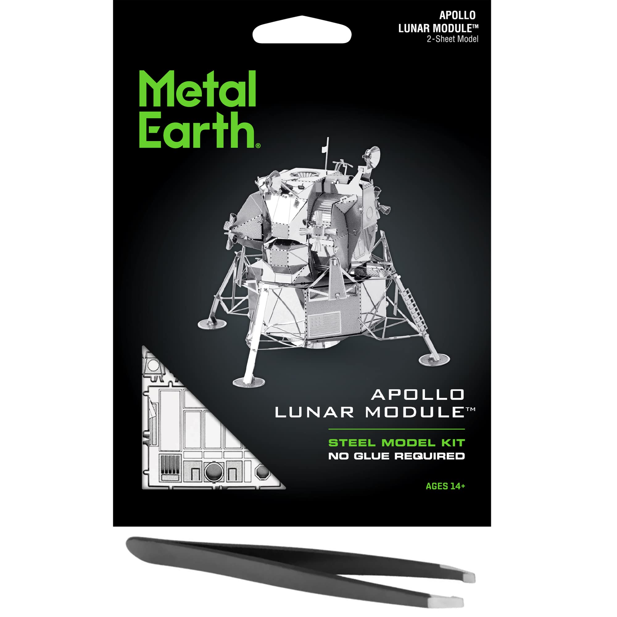 Assemblage Facile Maquette Métal 3D Apollo Lunar Module avec Pince de Précision Fascinations - 8