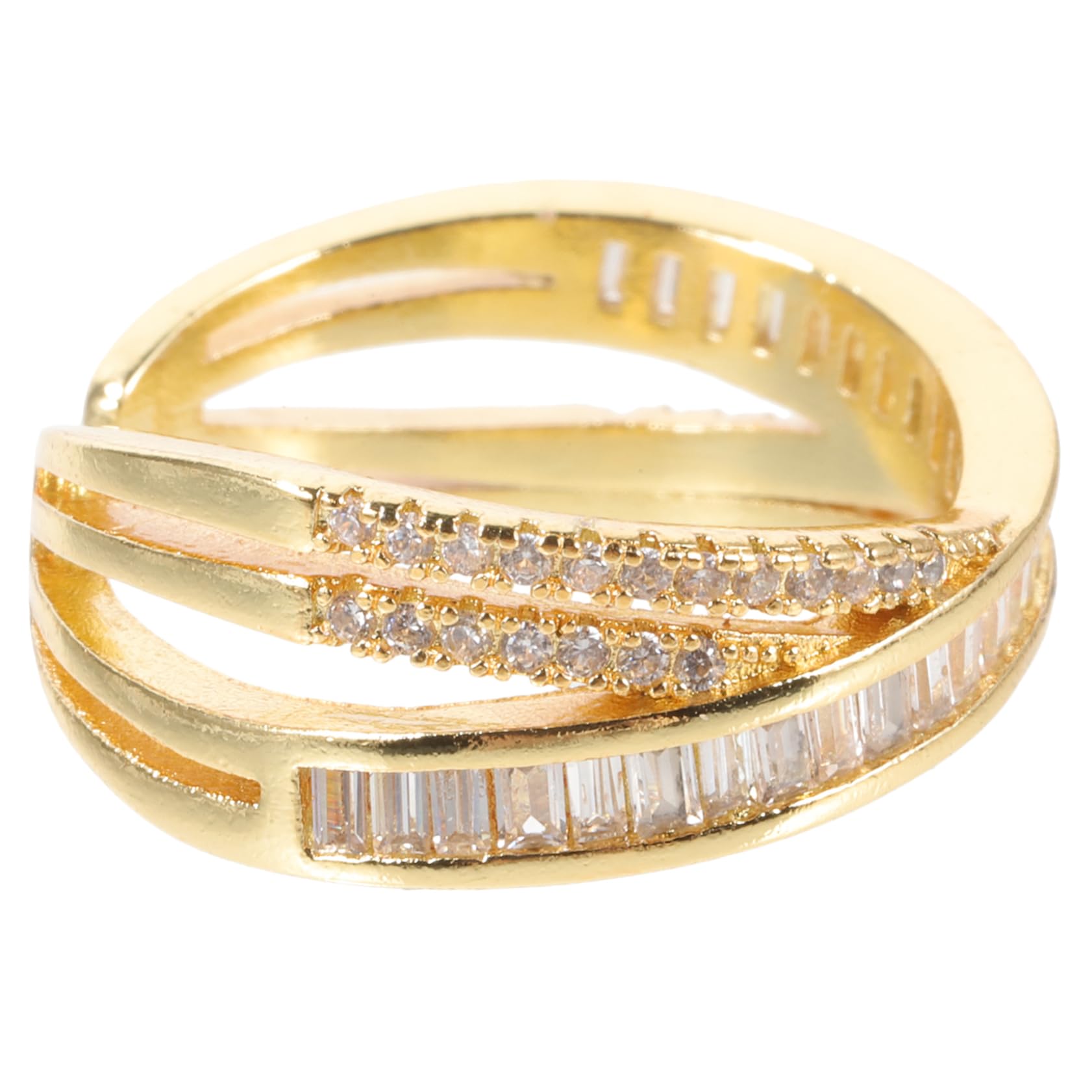 COSMEVIVI Rhinestone Geometric Adjustable for Women Unique Statement Jewelry Open Design for Versatile Style for and Daily Wear