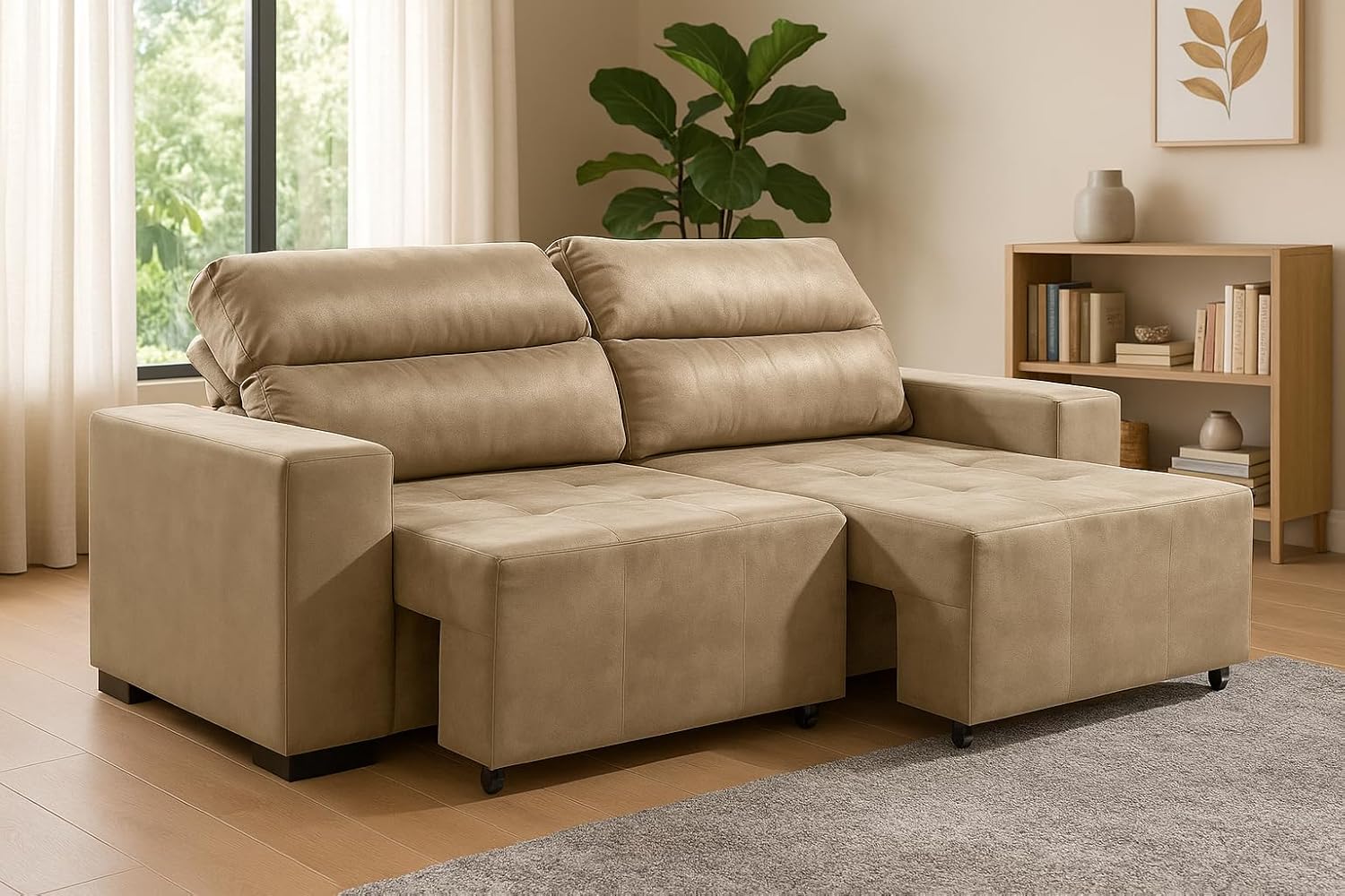 Sofá Retrátil Reclinável Cancun 2 Lugares