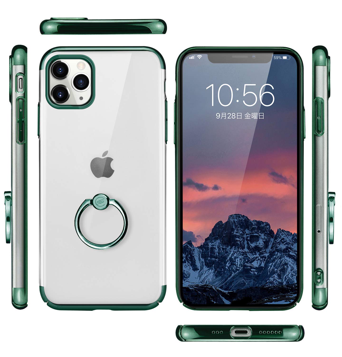 Amazon.co.jp: E Segoi iPhone 11 Pro ケース リング付き スタンド機能 