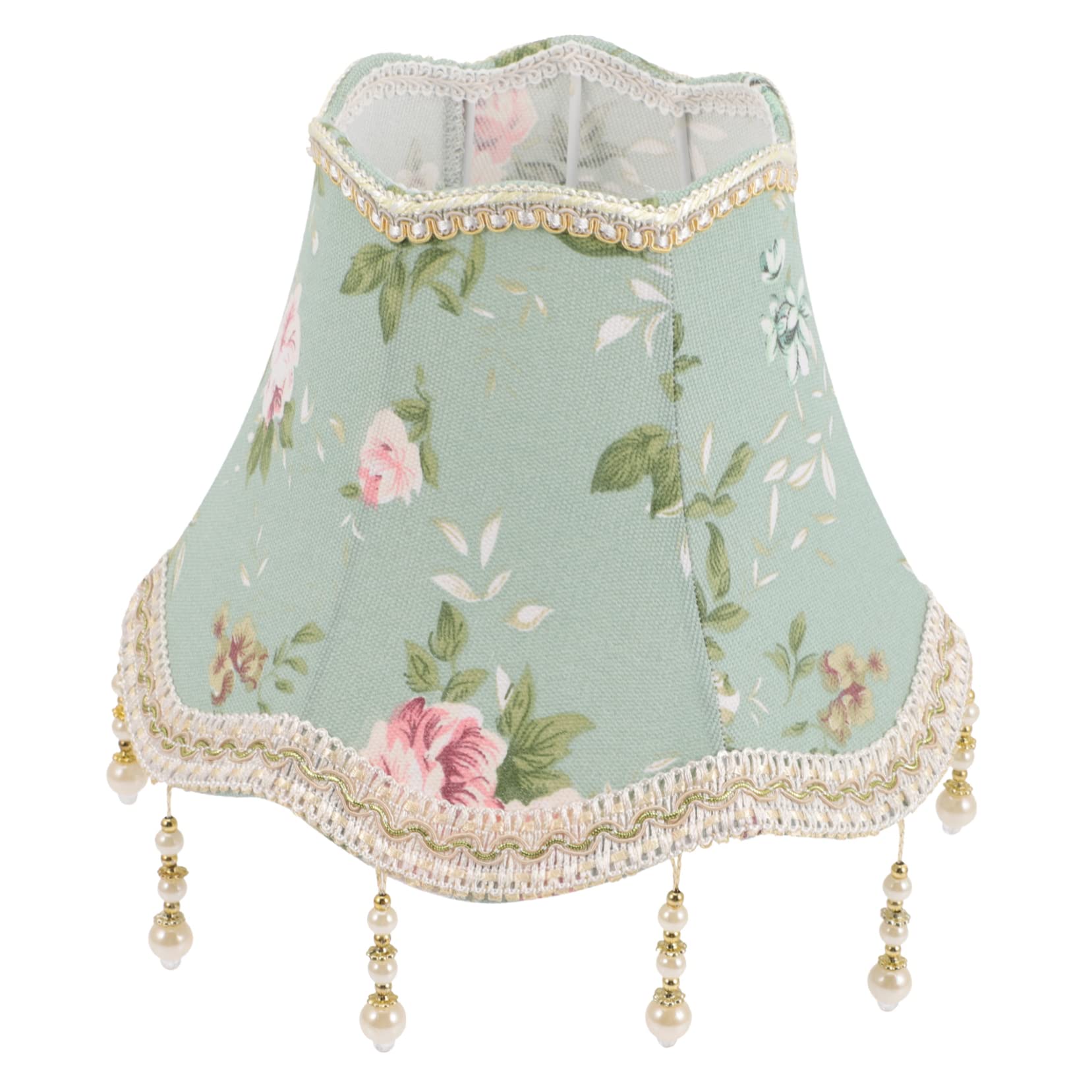 Abat-jour Vintage E14 Avec Franges - Style Victorien En Forme De Cloche - Pour Lampe De Chevet Ou Plafonnier