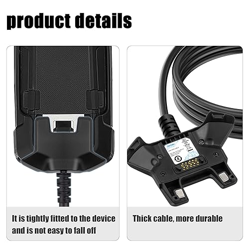 Miniatura 4 de TC70 Cable cargador USB para Zebra TC77 TC70 TC72 TC75X TC70X TC55 TC720L TC75EK TC75AH TC75GK TC700H TC700K TC77HL, CBL-TC7X-USB1-01 escáner,
