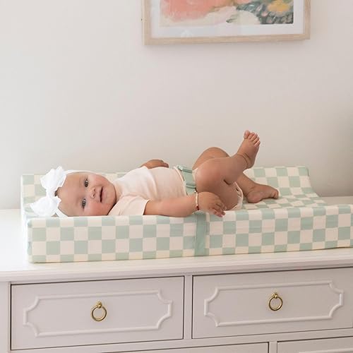 Miniatura 2 de Tiny Twinkle Cambiador de pañales para tocador y mesa de guardería, impermeable, lavable y a prueba de desorden con correa de seguridad, base