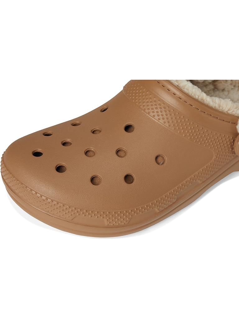 Khaki Crocs Classic Fleece Lined Clogs, Fuzzy Slippers