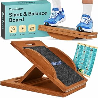 Schrägbrett verwandelt sich in Balance Board – Premium Wadendehner und Wackelbrett für effektives Wadendehnen und Kniebeugen