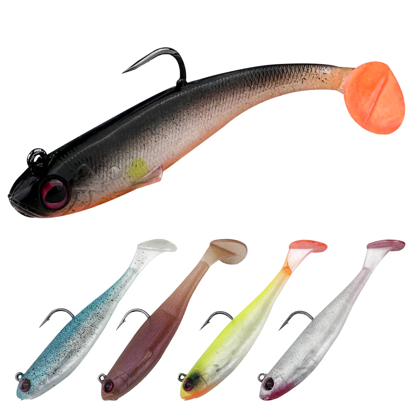 AB91-2Pack Esche Da Pesca In Plastica Morbida - Foto 10