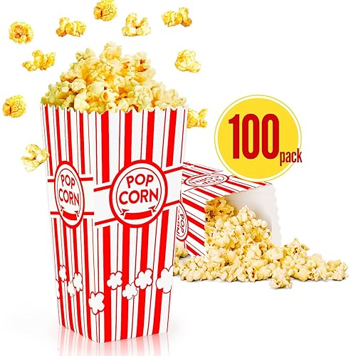 Miniatura 8 de ZEEGOO Paquete de 16 cajas de palomitas de maíz, contenedores de cubo de palomitas de maíz de capacidad de 46 onzas, suministros duraderos y