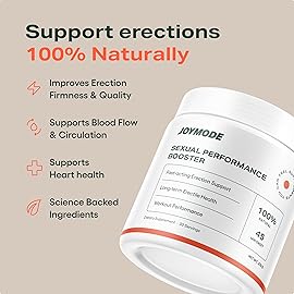 JOYMODE Performance Booster w/Arginine Nitrate, L-Citrulline, Vitamin C, and Ginseng - 30 Servings - Supports Nitric Oxide Blood Flow and Erection Quality