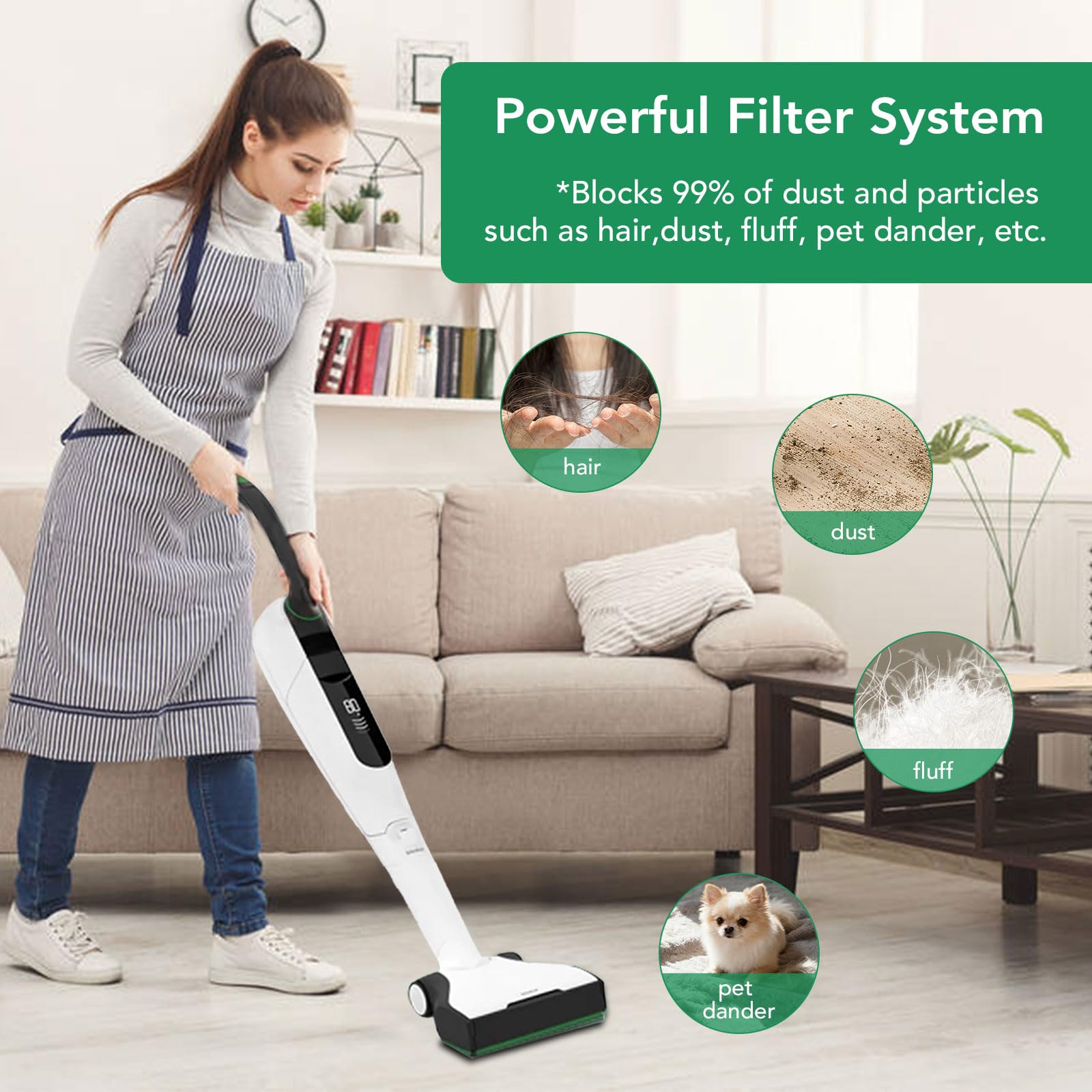 Set di 21 sacchetti per aspirapolvere Vorwerk Folletto VK7 aspirapolvere a batteria, folletto FP7 Premium sacchetti filtro di ricambio VK7 FP7 aspirapolvere