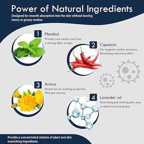 Miniatura 6 de Crema para aliviar la neuropatía Capsacare 2 piezas  Crema neurocalmante para los nervios, contiene capsaicina, árnica, mentol, MSM y glucosamina,