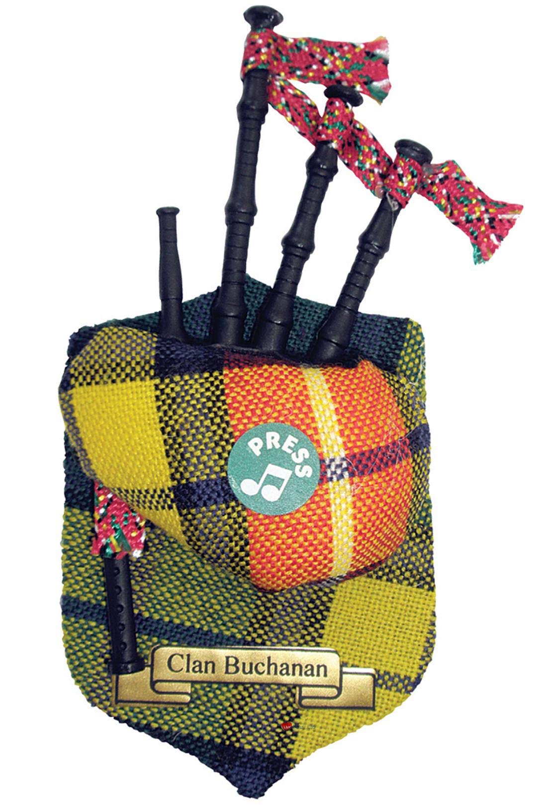 I Luv Ltd Buchanan Clan Musical Bagpipe Fridge Magnet, Made In Scotland