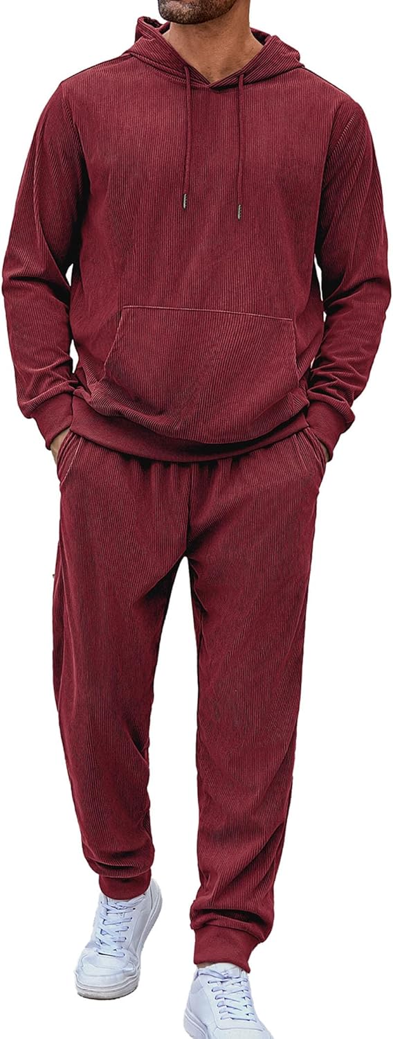 COOFANDY Men's Tracksuit 2 Piece Set Hoodie Sweatsuits Athletic Jogging Suits Casual Sports Outfits