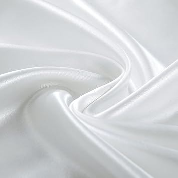 100% Mulberry Silk Sheet Set - 22 Momme Grade 6A, 21 Inch Deep Pocket, Luxurious Bed Sheets for Ultimate Comfort,Queen-Off White