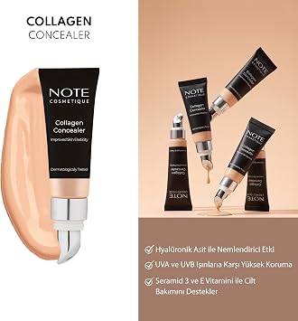 Note Cosmetics Collagen Concealer 03 Kolajen İçerikli SPF 20 Göz Altı Kapatıcısı