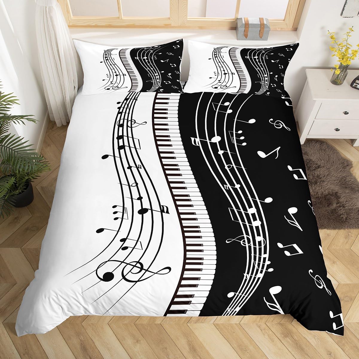 Housse de couette piano et musique hip-hop, une idée cadeau idéale pour musicien