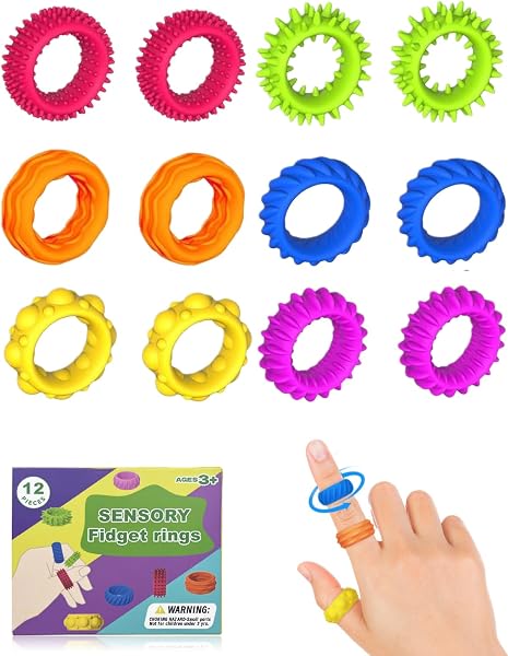 Willingood 12 Pezzi Giocattoli Fidget in Silicone