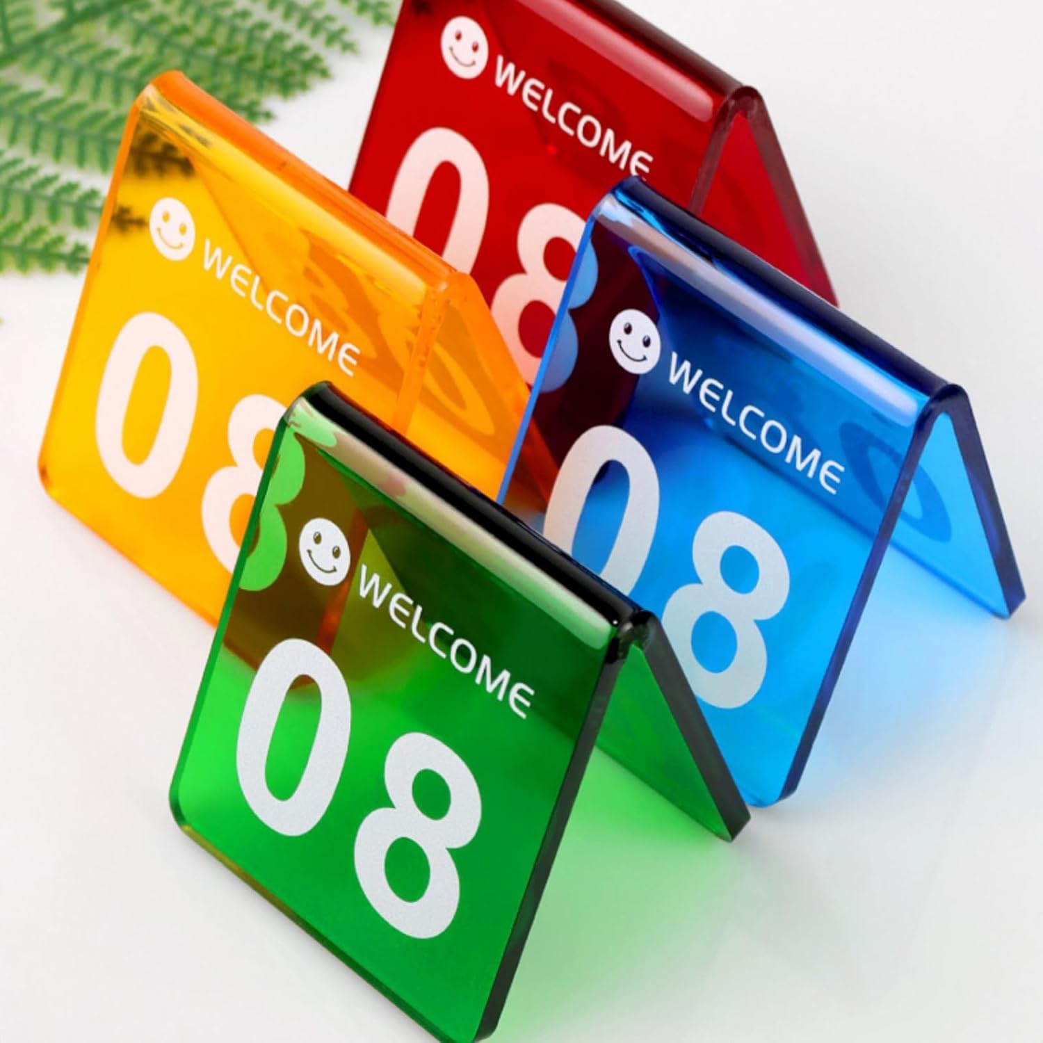 レストランテーブル番号 番号札 テーブルナンバー、積み重ね可能 番号札 アクリル テーブル番号 宴会 結婚披露宴 イベント 両面 テ