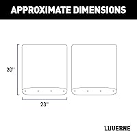 Vista 2 de LUVERNE 251034 Guardabarros Traseros Dually de Goma Texturizada de 20 x 23 Pulgadas, Select Ram 3500, Negro