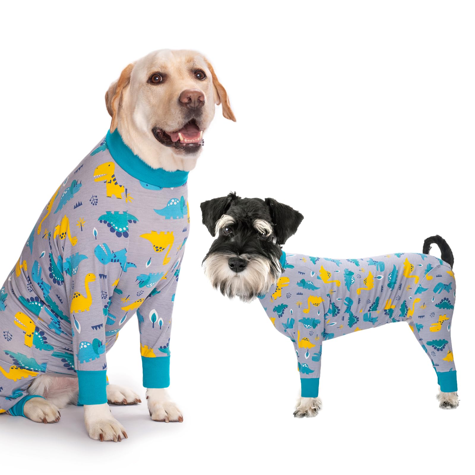 Body pour chien XL motif dinosaure en coton doux pour convalescence